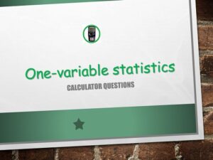 Maths IGCSE Topic 11.1: One variable statistics - (0607)