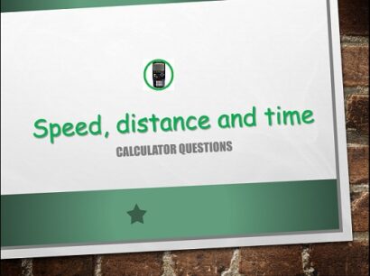 Maths IGCSE Topic 01.13: Speed, Distance and Time - (0607)