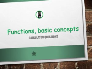 Maths IGCSE Topic 03.01: Basic concepts of functions - (0607)