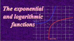3.5 Exponential and logarithmic functions