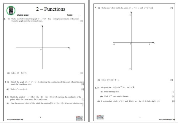 Functions In. Add Mats Maths Functions - Additional Maths | Math Support