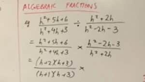 2.7 Algebraic Fractions