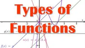 2.4 Types of functions