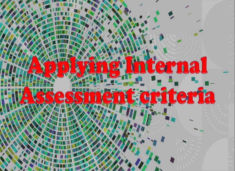 Maths IB - Applying Internal Assessment criteria