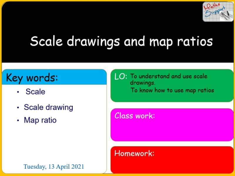 Maths KS3 – 3.02.3 Scale drawings and map ratios