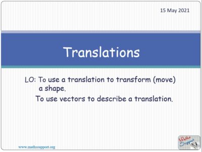 Transformations - Translation