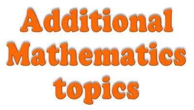 Additional Maths