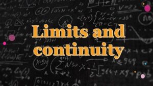 1 - Limits and continuity