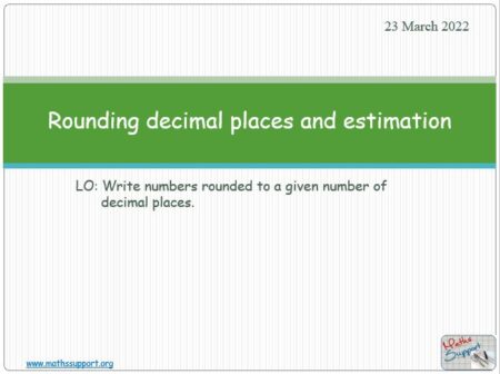 Maths IGCSE C1.11.0 Rounding to decimal places