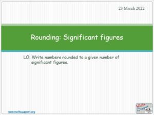 Maths IGCSE C1.11.1 Rounding to significant figures