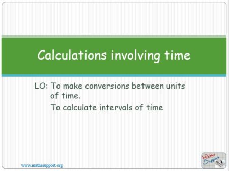 Maths IGCSE C1.12 Calculations involving time