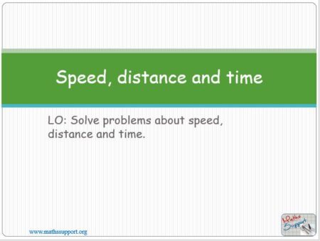 Maths IGCSE C1.13 Speed, distance and time
