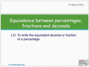 Maths IGCSE C1.71 Decimals, fractions, and percentages