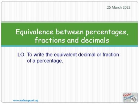Maths IGCSE C1.71 Decimals, fractions, and percentages