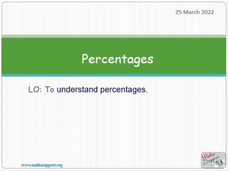 Maths IGCSE C1.80 Percentages