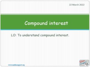 Maths IGCSE C1.84 Compound interest