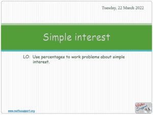Maths IGCSE C1.82 Simple interest
