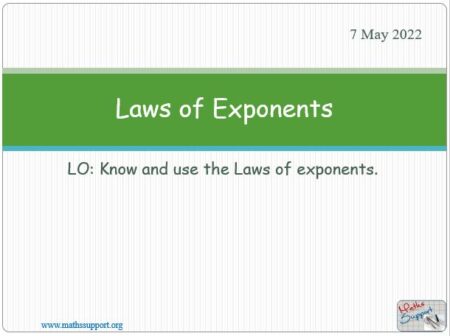 Maths IGCSE C2.41 Laws of indices