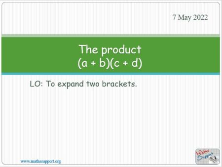 Maths IGCSE C2.7.1 Expanding the product (a+b)(c+d)