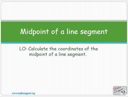 Maths IGCSE 4.3 Midpoint of a line segment