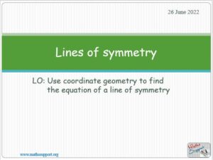 Maths IGCSE 4.8 Lines of symmetry