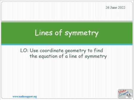 Maths IGCSE 4.8 Lines of symmetry