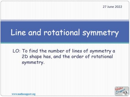 Maths IGCSE E5.2 Line and rotational symmetry