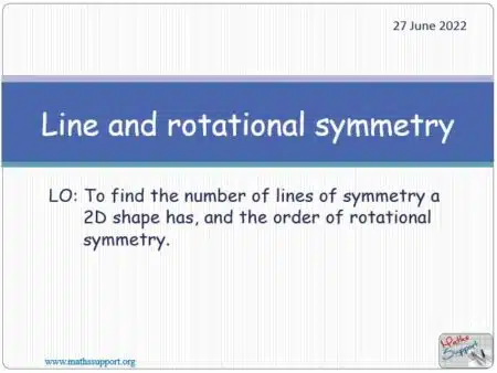 Maths IGCSE E5.2 Line and rotational symmetry