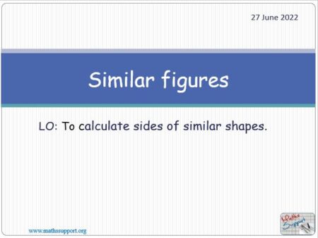 Maths IGCSE E5.5 Similarity