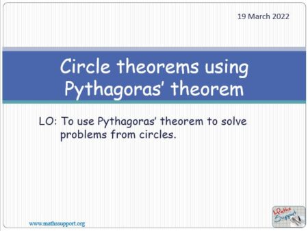 Maths IGCSE E5.6.5 Using Pythagoras theorem solving problems