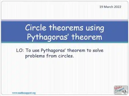 Maths IGCSE E5.6.5 Using Pythagoras theorem solving problems