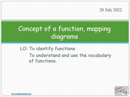 Maths IGCSE C3.1.0 Mapping diagrams
