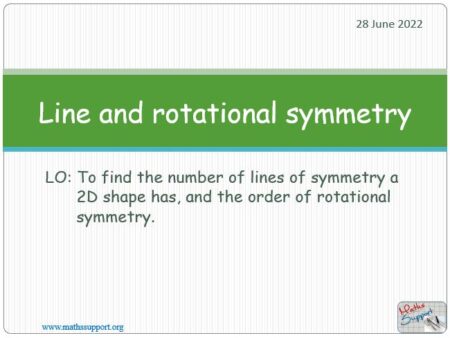 Maths IGCSE C5.2 Line and rotational symmetry