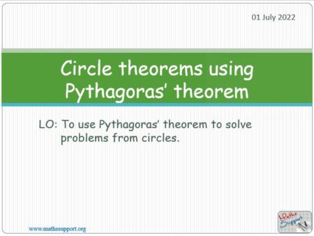 Maths IGCSE C5.6.5 Chord problems