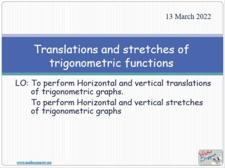 Maths IGCSE E8.81 Transforming sine and cosine functions