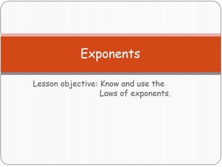 Maths IBAI – 1.51 Laws of exponents