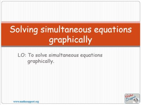 Maths IBAI – 1.81 Simultaneous eqs – using GDC graphically