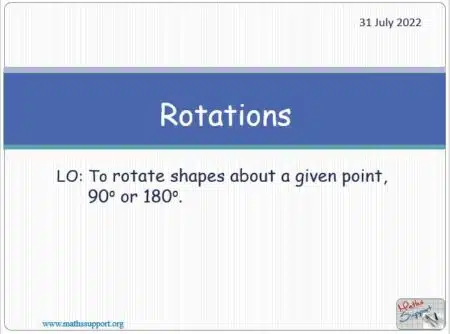 Maths IGCSE E6.42 Transformations - Rotations