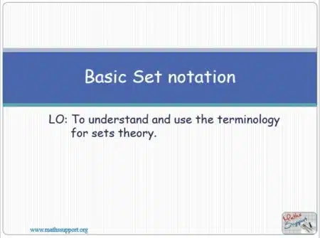 Maths IGCSE E9.10 Basic Sets concepts
