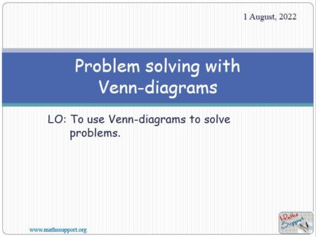 Maths IGCSE E9.31 Problem solving using Venn-diagrams