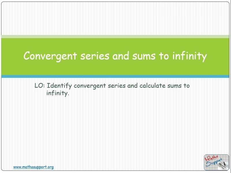 Maths IBAA – 1.81 Sum of infinity convergent geometric seq.