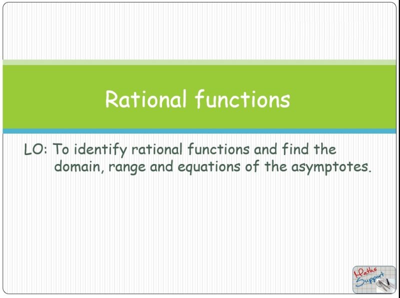 Maths IBAA – 2.082 The rational function