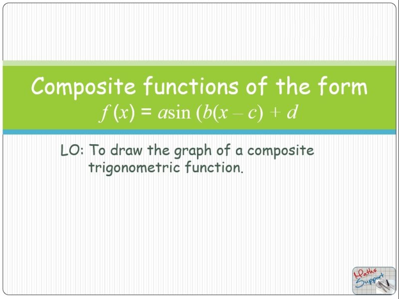 Maths IBAA – 3.72 Function of the form f(x)= a sin(b(x+c))+d
