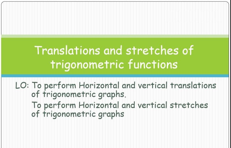 Maths IBAA – 3.73 Transformations of circular functions