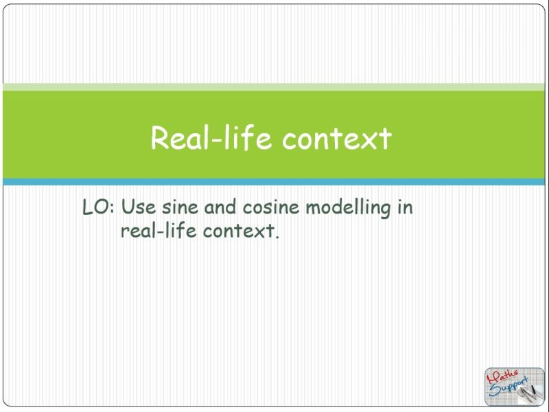 Maths IBAA – 3.74 Real-life contexts