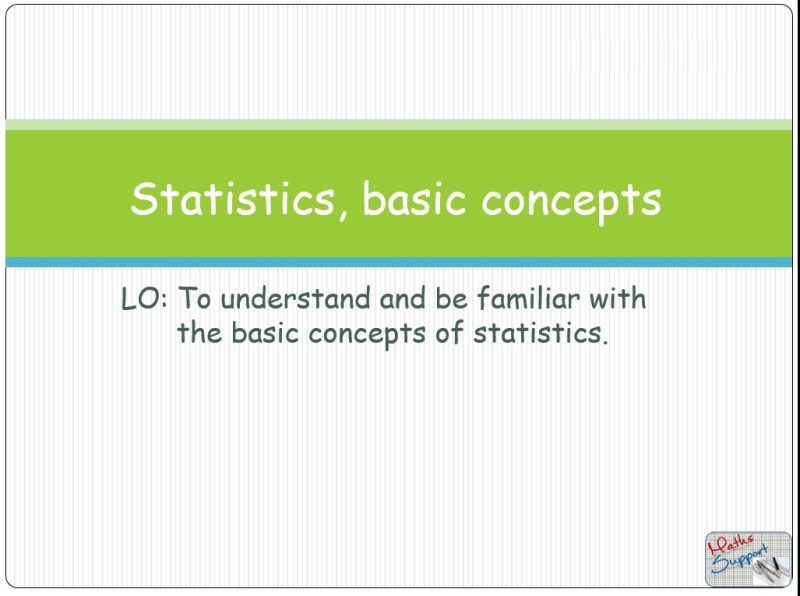 Maths IBAA – 4.11 Statistics, basic concepts