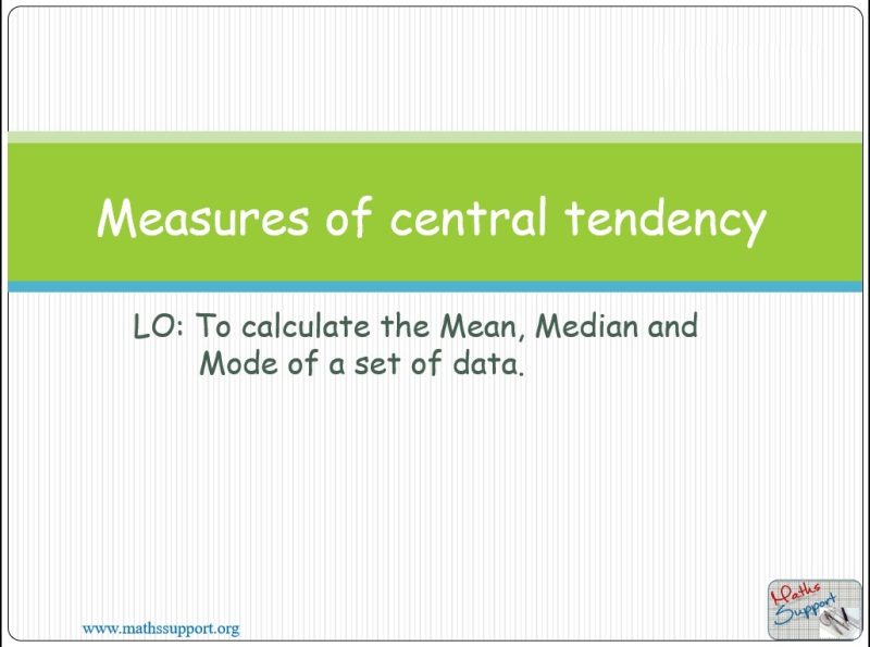 Maths IBAA – 4.31 Measures of Central tendency