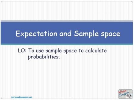 Maths IGCSE E10.03 Expected frequency