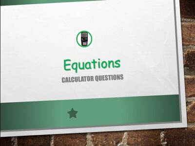 Equations, calculator question