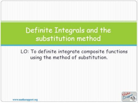 Maths IBAA – 5.104 Integrating by substitution
